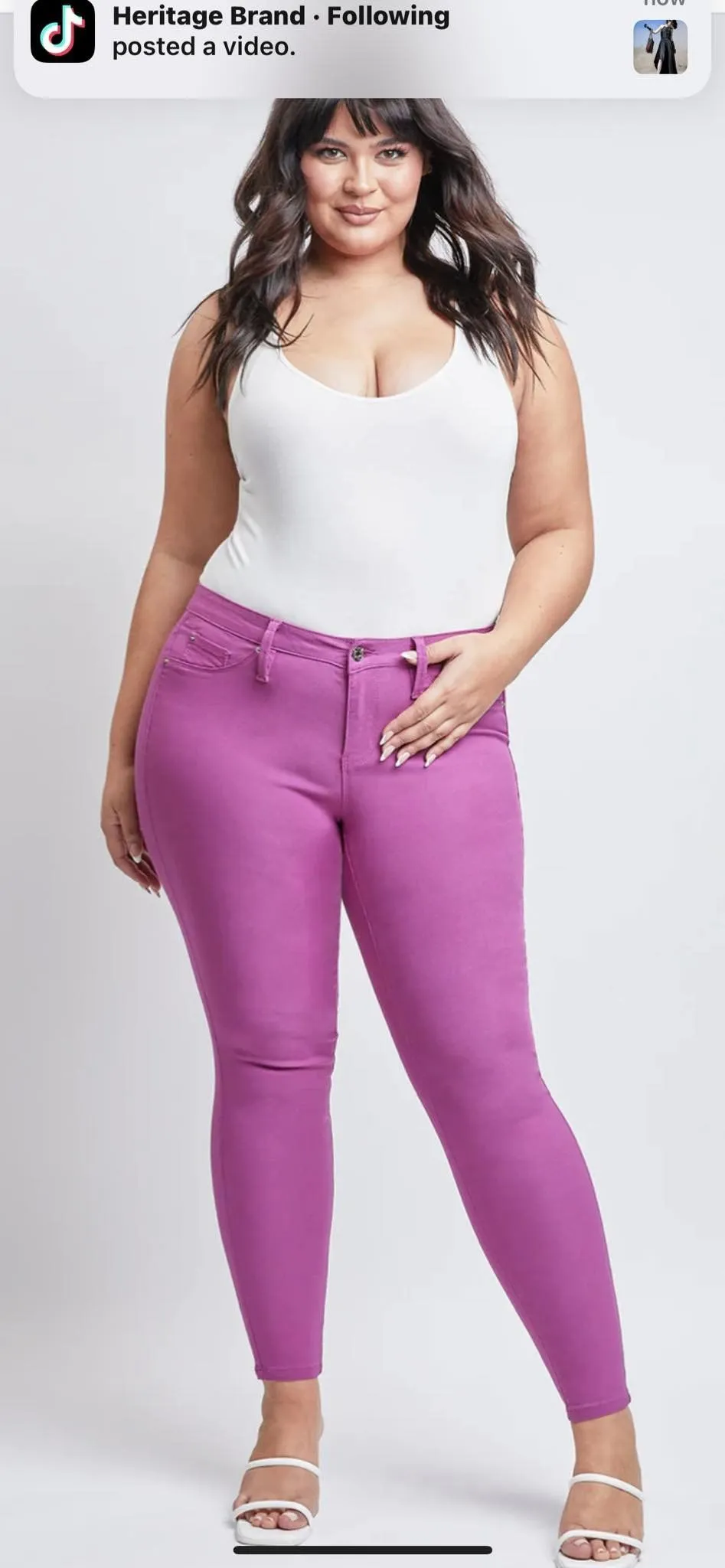 YMI Hyperstretch Junior fit Mid Rise Skinny Jeans Several colors to choose from