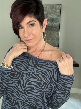 Zelda Zebra Print Lightweight Top