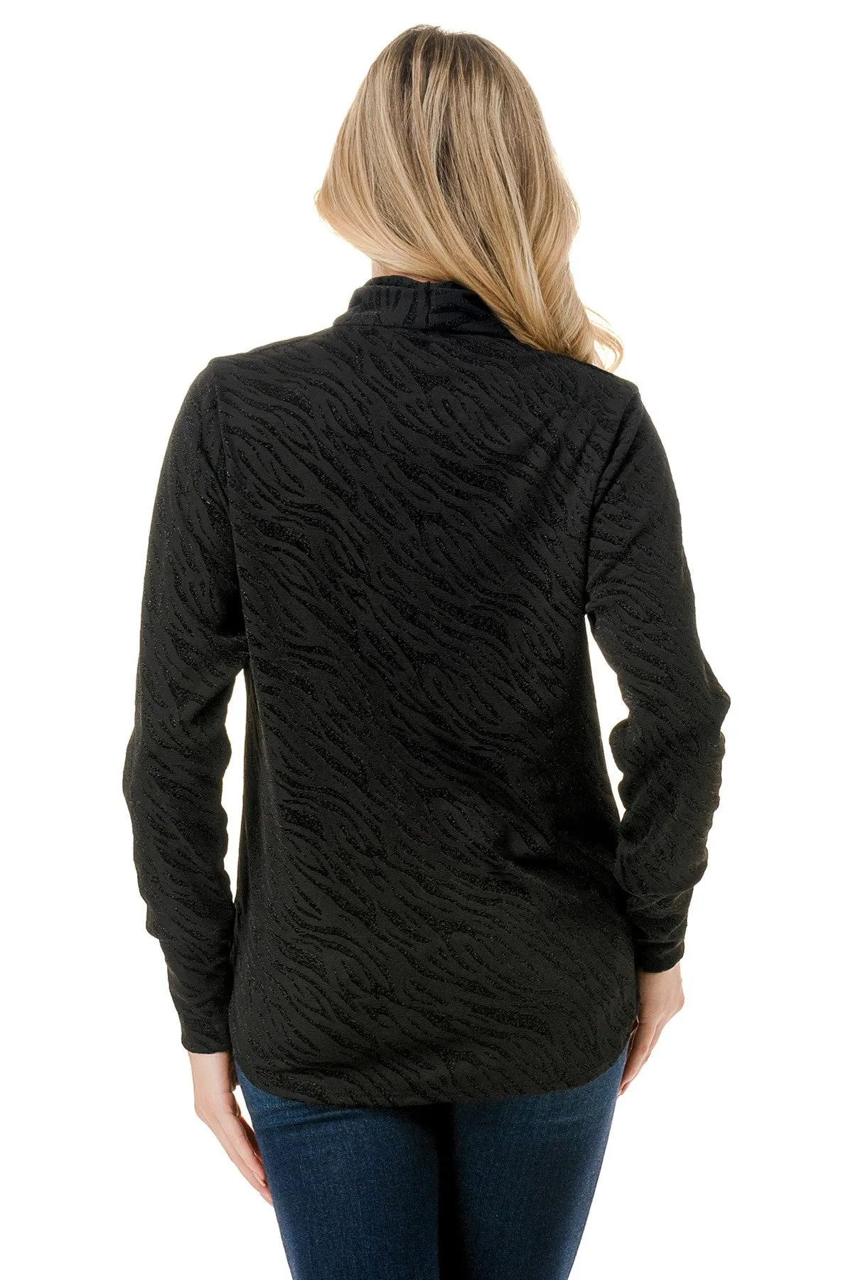 Zoe's Zebra Surplice Top